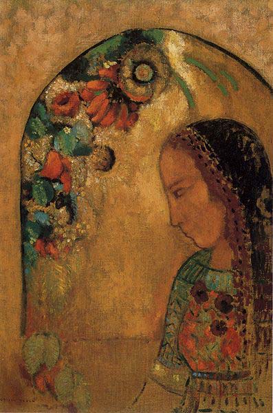 Odilon Redon Lady of the Flowers